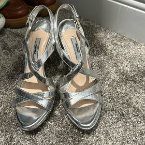 Prada Silver heels